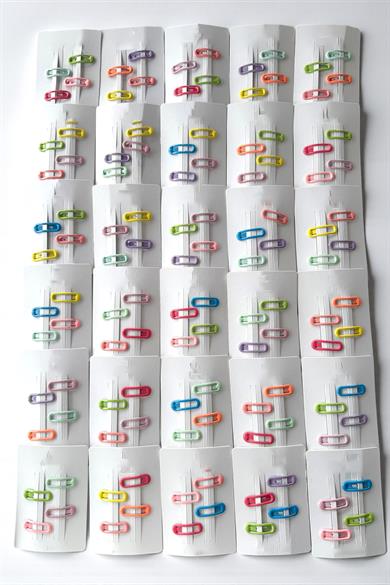 30lu Karışık Renk Yan Toka Set