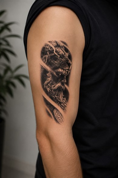 Aslan Dövme Geçici Tattoo