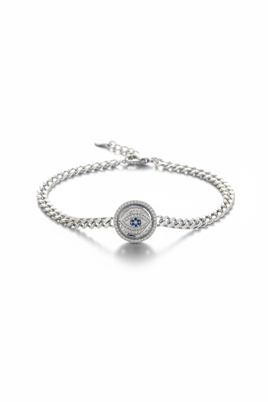 Gümüş Renk Göz Figürlü Xuping Bileklik