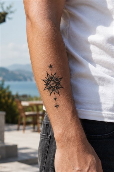 Çiçek Dövme Mini Geçici Dövme Tattoo