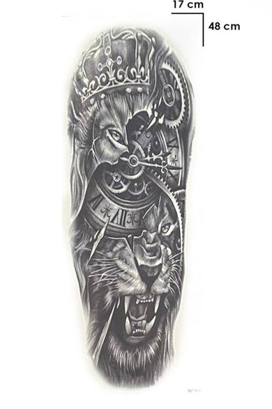 Aslan Dövme Geçici Tattoo