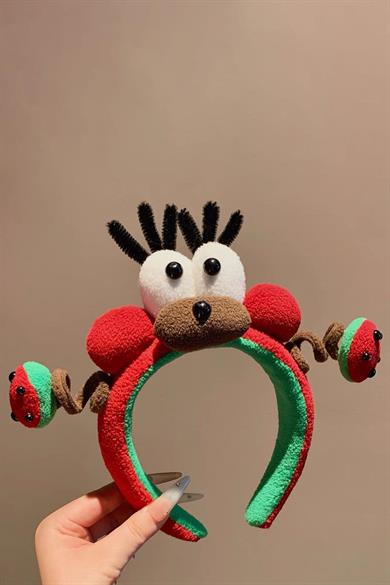 Kırmızı Renk Eğlenceli Peluş Taç