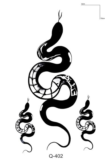 Yılan Mini Geçici Dövme Tattoo