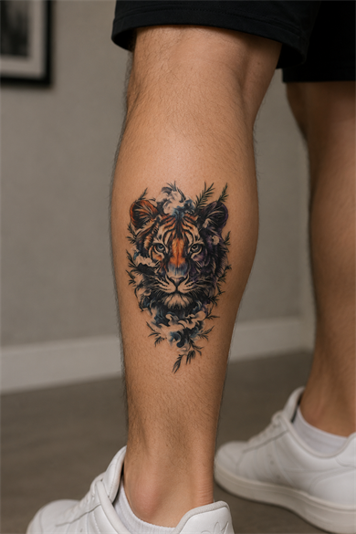 Kaplan Dövme Geçici Tattoo