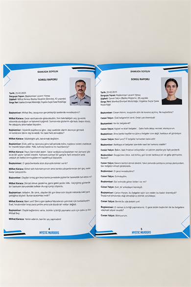 Dedektif Cinayet Çözme Oyunu-Bankada Soygun