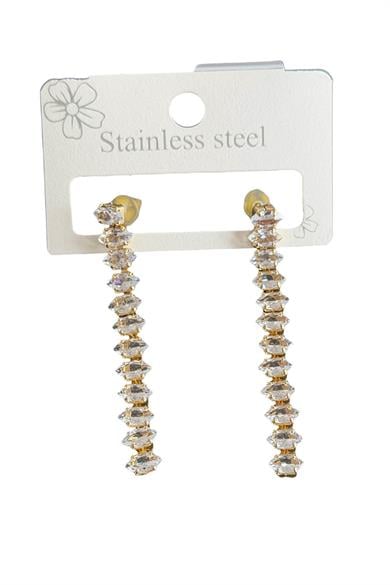 Altın Renk Su Yolu Çelik Küpe (Çift)