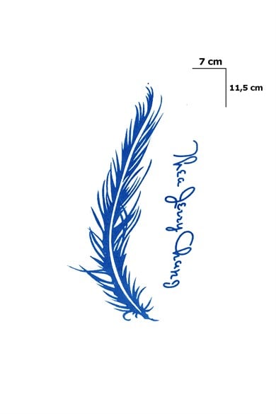 Tüy Sonradan Kararan Yarı Kalıcı Geçici Dövme Tattoo