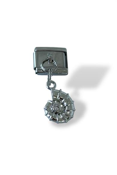 Gümüş Renk Deniz Kabuğu Figürlü Çelik Nomination Charm (Tek)