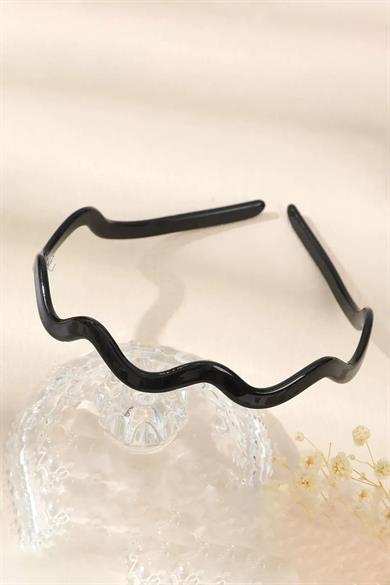 Siyah Renk Kıvrımlı Taç