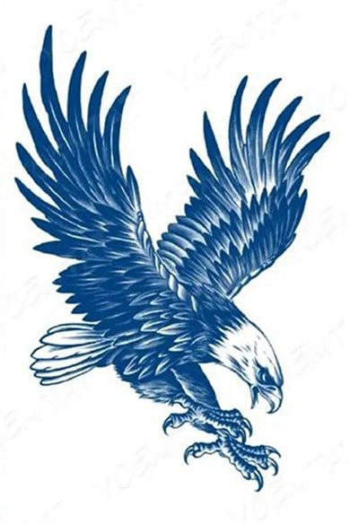 Kartal Sonradan Kararan Yarı Kalıcı Geçici Dövme Tattoo