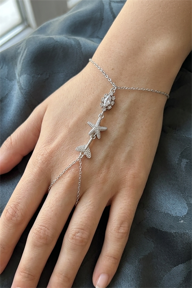 Gümüş Renk Karışık Figürlü Çelik Şahmeran