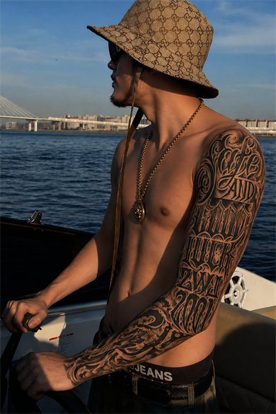 Yazı Detaylı 12 Saat Sonra Kararan Geçici Kol Dövme Tattoo