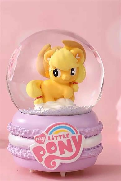 Sarı Renk Unicorn Figürlü Orta Boy Işıklı Kar Küresi