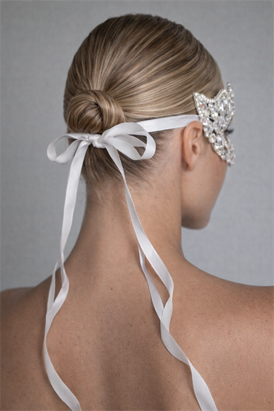 Gümüş Renk Taşlı Parti Maskesi