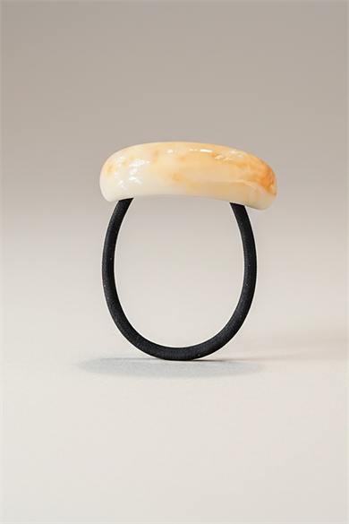 Krem Renk Kemik Lastik Toka