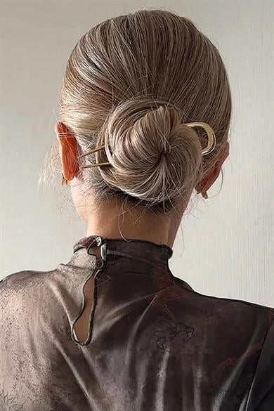 Altın  Renk Metal Topuz Tokası