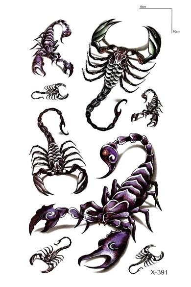 Çoklu Akrep Mini Geçici Tattoo