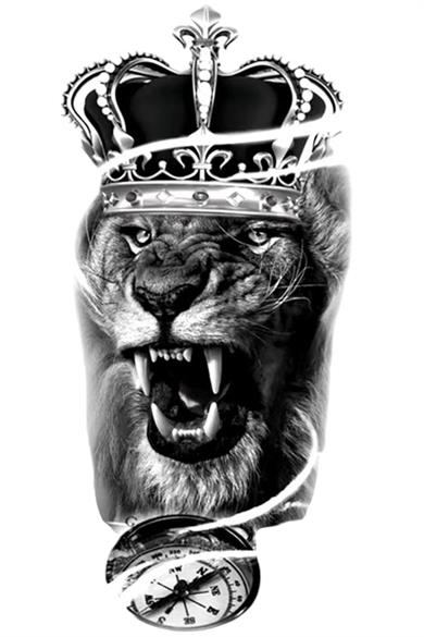 Geçici Aslan Figürlü Dövme Tattoo