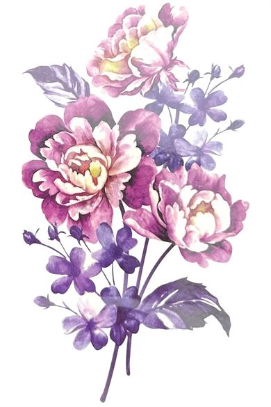 Geçici Çiçek Figürlü Mini Dövme Tattoo