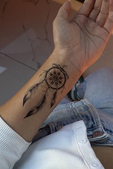 Geçici Düş Kapanı Figürlü Dövme Tatto
