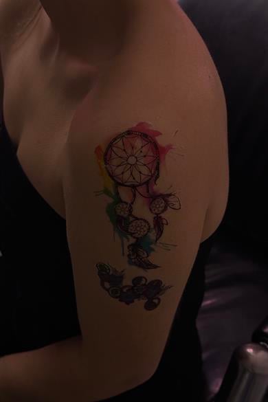 Geçici Düş Kapanı Figürlü Dövme Tattoo