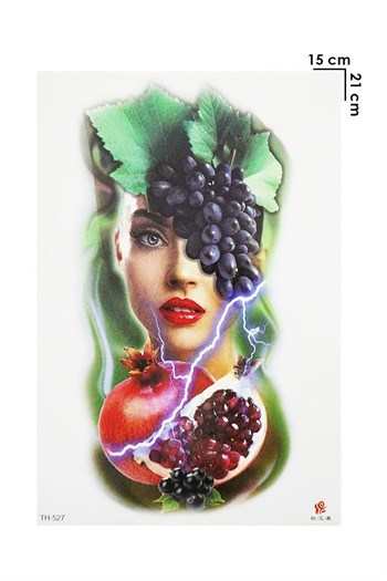 Geçici Kadın Modelli Dövme Tattoo