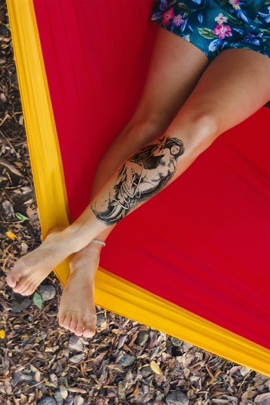 Geçici Deniz Kızı Dövme Tattoo