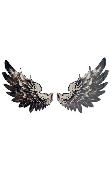 Geçici Kanat Figürlü Mini Dövme Tattoo