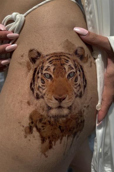 Geçici Kaplan Dövme Tattoo