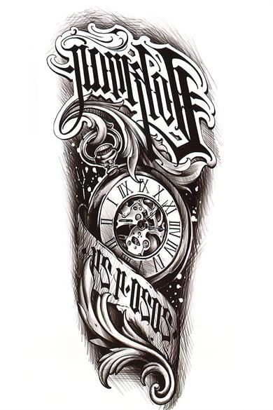 Geçici Karışık Figürlü Dövme Tattoo
