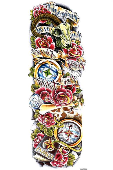 Geçici Karışık Figürlü Dövme Tattoo