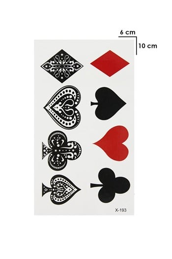 Temporary Card Mini Tattoo Tattoo