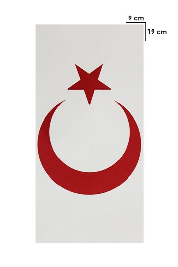 Temporary Red Turkish Flag - Ayyıldız Tattoo Tattoo