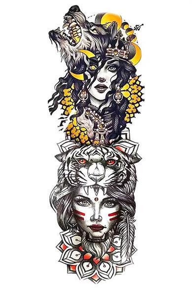 Geçici Kız Figürlü Dövme Tattoo