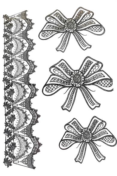 Geçici Kurdele Figürlü Dövme Tattoo