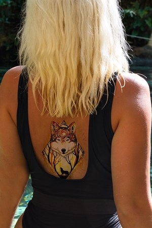 Geçici Kurt Dövme Tattoo