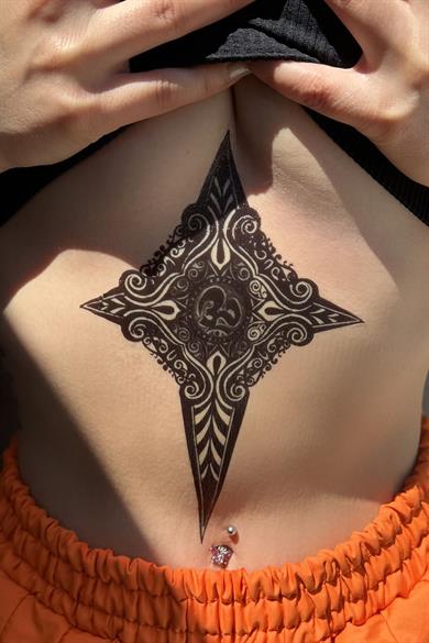 Geçici Kuzey Yıldızı Dövme Tattoo