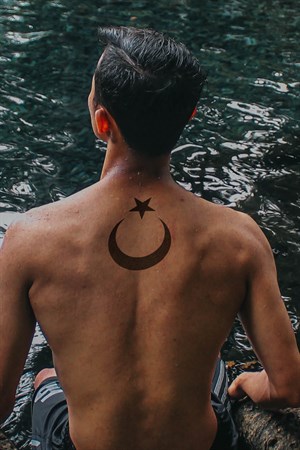 Temporary Turkish Flag - Ayyıldız Tattoo Tattoo