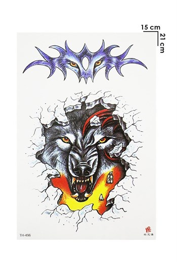 Geçici Kurt Dövme Tattoo