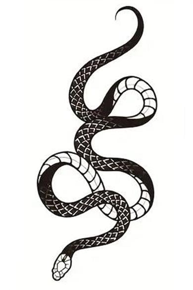 Geçici Yılan Figürlü Mini Dövme Tattoo