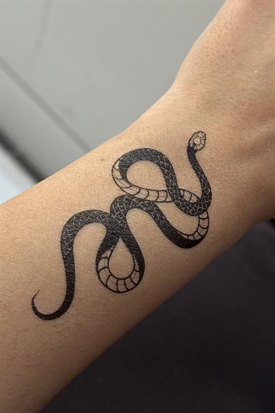 Geçici Yılan Figürlü Mini Dövme Tattoo