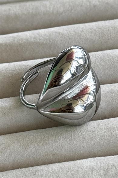 Altın Renk Ayarlanabilir Çelik Yüzük