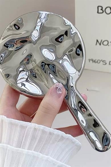 Gümüş Renk El Aynası