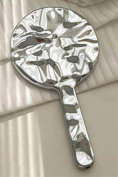 Gümüş Renk El Aynası