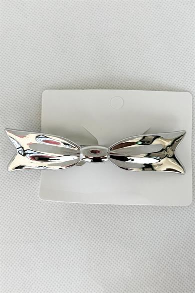 Gümüş Renk Fiyonk Figürlü Metal Otomat Toka