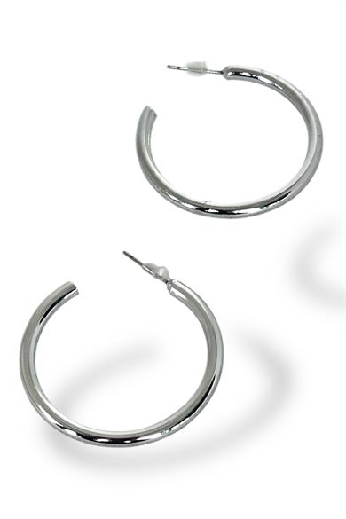 Gümüş Renk Halka Küpe