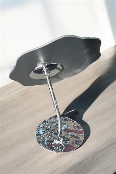 Gümüş Renk Metal Masa Aynası