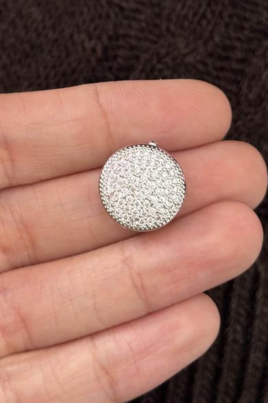 Gümüş Renk Taş Detaylı Ajda Charm / Kolye/ Bileklik Ucu