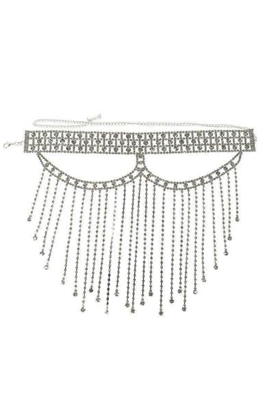 Gümüş Renk Taş Detaylı Parti Maskesi