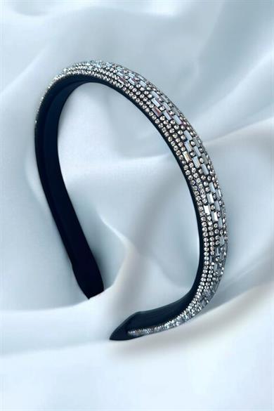 Gümüş Renk Taş Detaylı Taç